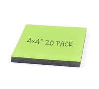 Realth Étiquettes Magnétiques Effaçables à sec 20 pièces 10 cm x 10 cm Vert Réutilisables Effaçables pour Aalle de Classe Maison Bureau Tableau Blanc Réfrigérateur Travaux Manuels (RML3530G)