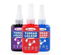 Realth Frein Filet | 50ml x 3 | Faible/Résistance Moyenne/Forte Résistance | Pour le Verrouillage et l'étanchéité des Fixations Filetées | Contre la Perte et les Fuites