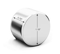 Realth Magnets Aimants en néodyme Disque permanents puissants en néodyme 30 mm * 20 mm pour projet scientifique de bureau de réfrigérateur et artisanat 1 paquet (MC301)