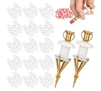 Realure Lot de 2 leurres à granulés - 150 Anneaux avec Anneau en Caoutchouc Rouge - Accessoires de pêche pour la Fixation Rapide d'appâts - pour appâts, appâts, asticots d'abeilles, ver