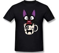 realx Kiki's Delivery Service Jiji Classic Men Tops Short Sleeve Shirt Black L