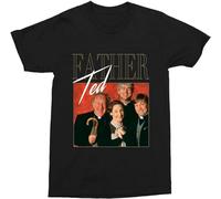 realx Man's T-Shirt timelessteesuk Father ted Retro Throwback Homage S-3XL Black Black L