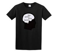 realx This Machine Kills Fascists Amusing Phrase SOftCotton Shirt Men's T Shirt Black S