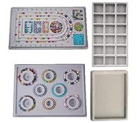 reamhome Plateau de rangement de bijoux en perles floquées pour colliers et bijoux - B