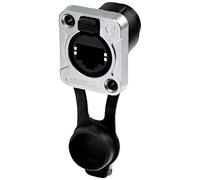 Rean AV Embase femelle à montage traversant RJ45, IP65, boîtier D nickelé RRE8F-Z-000-1 femelle, droit 1 pc(s)
