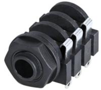 Rean AV NYS212 Jack 6.35 mm Femelle Nombre de pôles: 3