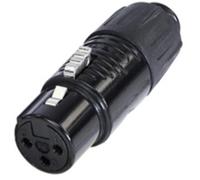 Rean AV RA3FT-B Adaptateur XLR Mini XLR mâle - Mini XLR femelle Nombre de pôles:3 1 pc(s)