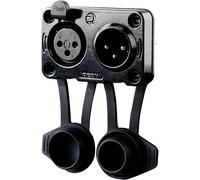 Rean AV RRX3MF-Z-012-1 XLR embase mâle, embase femelle Nombre de pôles: 3 noir 1 pc(s)