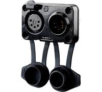 Rean AV RRX5MF-Z-012-0 XLR embase mâle, embase femelle Nombre de pôles: 5 noir 100 pc(s)