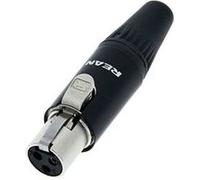 XLR miniature femelle, droit Rean AV RT3FC-B Nombre de pôles: 3 noir 1 pc(s)
