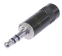 Neutrik Connecteur jack 3,5 mm mâle NYS231B – droit, 3 pôles stéréo, noir