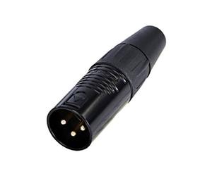 Rean RC3M-B Connecteur XLR 3 Broches Prise Droite 1Pc