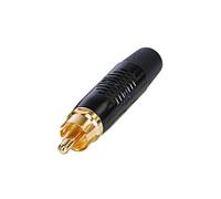 Rean RF2C-B-0 Connecteur RCA Prise 1Pc En Plaqué Or Boîtier Noir