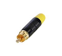 Rean RF2C-B-4 Connecteur RCA Prise 1Pc Plaqué Or Design Durable