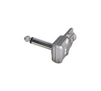 REAN RP2RCF Fiche jack coudée plate à 2 broches TS Pancake 6,3 mm pour effets