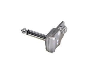 REAN RP2RCF Fiche jack coudée plate à 2 broches TS Pancake 6,3 mm pour effets