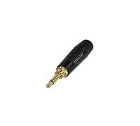 REAN RTP2C-B - Prise jack mono 3,5 mm à 2 broches, boîtier noir