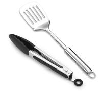 ReaNea Ensemble de spatules et pinces de cuisine, ensemble d'ustensiles de cuisine, cadeaux pour la maison, le restaurant, le camping, l'extérieur, le barbecue