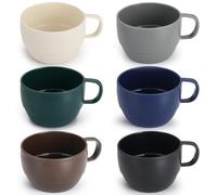 ReaNea Lot de 6 tasses à café en plastique léger et durable pour la maison, l'extérieur, le pique-nique, le camping, idée cadeau d'anniversaire 355 ml