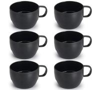 ReaNea Lot de 6 tasses à café en plastique léger et durable pour la maison, l'extérieur, le pique-nique, le camping, idée cadeau d'anniversaire 355 ml