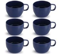 ReaNea Lot de 6 tasses à café en plastique léger et durable pour la maison, l'extérieur, le pique-nique, le camping, idée cadeau d'anniversaire 355 ml