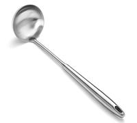 ReaNea Louche à soupe en acier inoxydable - Louche extra profonde de grande capacité avec long manche creux, passe au lave-vaisselle, facile à nettoyer, idéale pour la soupe, le ragoût, le bouillon et