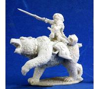 REAPER 1 x Ursula Chevalier Nain sur Ours Bones Figurine pour Jeux de Roles Plateau - 77353