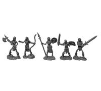 REAPER 5 x Skeleton Guardians Miniature Bones USA Dungeon Dwellers - Tabletop Figurine Role Playing Game Jeux de Role - 7091
