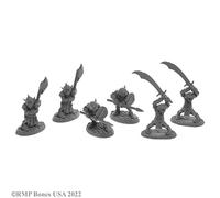 REAPER 6 x Goblin Warriors (77444) Miniature Bones USA Dungeon Dwellers - Tabletop Figurine Role Playing Game Jeux de Role - 7044