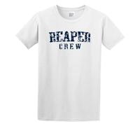 Reaper Crew College Style Cartoon Premium Beautiful Painting T-Shirt White 3XL