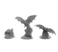 Reaper Miniatures 3 x Giant Bats Bones USA Dungeon Dwellers - Tabletop Figurine Role Playing Game Jeux de Role - 7058