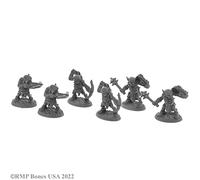 Reaper Miniatures 6 x Goblin PILLAGERS Bones USA Dungeon Dwellers - Tabletop Figurine Role Playing Game Jeux de Role - 7042