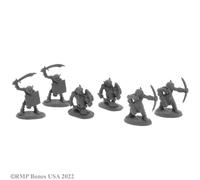 Reaper Miniatures 6 X Goblin Skirmishers (77445) Bones Usa Dungeon Dwellers - Tabletop Figurine Role Playing Game