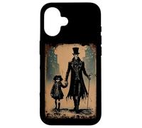 Reaper of Death se Fait des Amis dans Une Rue de la Ville Victorienne Coque pour iPhone 16