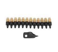 Reapyyt 12 Set Réglable Cuivre Buse Atomisation Cuivre Capillaire Effet Take 47 Réglable Usine Drippers Sprinkler Émetteur Goutte Sur 1/4 Pouce Barb