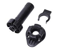 Reapyyt 2 pieds en plastique réglables en hauteur pour la cuisine, paire de jambes noires