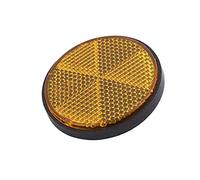 Reapyyt 2 X Réflecteurs Orange Ronds Universels De 2 Pouces pour des Motos De Vélos De Saleté