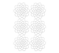 Reapyyt 6 PièCes Support D'Arrangement Floral Fleur Grenouille Outil D'Arrangement Floral Couvercle D'Insertion de Fleur en MéTal Grille de Fleur (6 Pouces)
