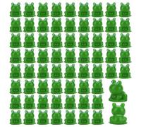 Reapyyt 80 Pièces Mini Grenouille Décor de Jardin Minuscule Grenouille Verte Figurines en Résine Miniature Décoration Extérieure et Intérieure