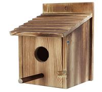 Reapyyt Abri pour oiseaux d'extérieur, maison à oiseaux en bois, pour oiseaux, maison à oiseaux, maison à oiseaux à suspendre à l'extérieur ou monté au mur