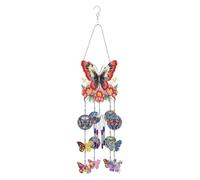 Reapyyt Attrape-Soleil de Peinture au Diamant, Ornement Suspendu Papillon 5D Double Face B