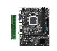 Reapyyt B75M Carte mère de bureau avec 1 x DDR3 1600 MHz 8 Go de RAM LGA 1155 Support jusqu'à 16 Go Plastique + Métal pour I3 I5 I7 CPU USB 3.0 SATA 3.0