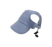 Reapyyt Chapeau de Soleil Bleu Marine pour Chien, Mode Décontractée, Protection UV,Trous d'oreille Respirants, Chapeau Réglable pour Animaux de Compagnie, pour Voyage en Plein Air, Camping