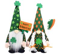 Reapyyt DéCor de Gnomes de la Saint- DéCorations de la Saint- Ornements de GNOME en Peluche Irlandais pour
