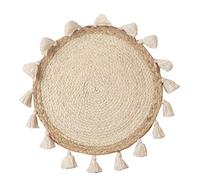 Reapyyt Décoration Murale Panier Tressé Décoration Murale Panier Tressé Suspendu Mur En Osier Petit macramé Boho Wall Art Home Decor
