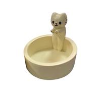 Reapyyt Dessin Animé Chaton Bougeoir Résine Mignon Parfumé Bougeoir Créatif Chaton Aromathérapie Chandelier Cadeau A