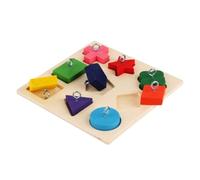 Reapyyt Éducatifs pour Perroquets de Formation Interactifs pour Perroquets Bloc en Bois pour Oiseaux Puzzle Jouet Fournitures pour Oiseaux