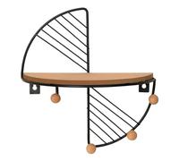 Reapyyt ÉTagèRes Flottantes en Forme D'ÉVentail, DéCoration Murale en MéTal, ÉTagèRe de Rangement Murale en Bois, DéCorations pour, Art pour Chambre à Coucher, Salon