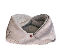 Reapyyt Lit chaud et épais pour chat - Multifonctionnel - Pliable - Pour chats et petits chiens - Lit d'intérieur pour chaton - Tapis de couchage pour chat, B