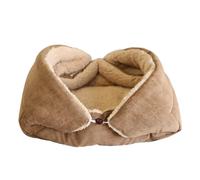 Reapyyt Lit chaud et épais pour chat - Multifonctionnel - Pliable - Pour chats et petits chiens - Lit d'intérieur pour chaton - Tapis de couchage pour chat, C
